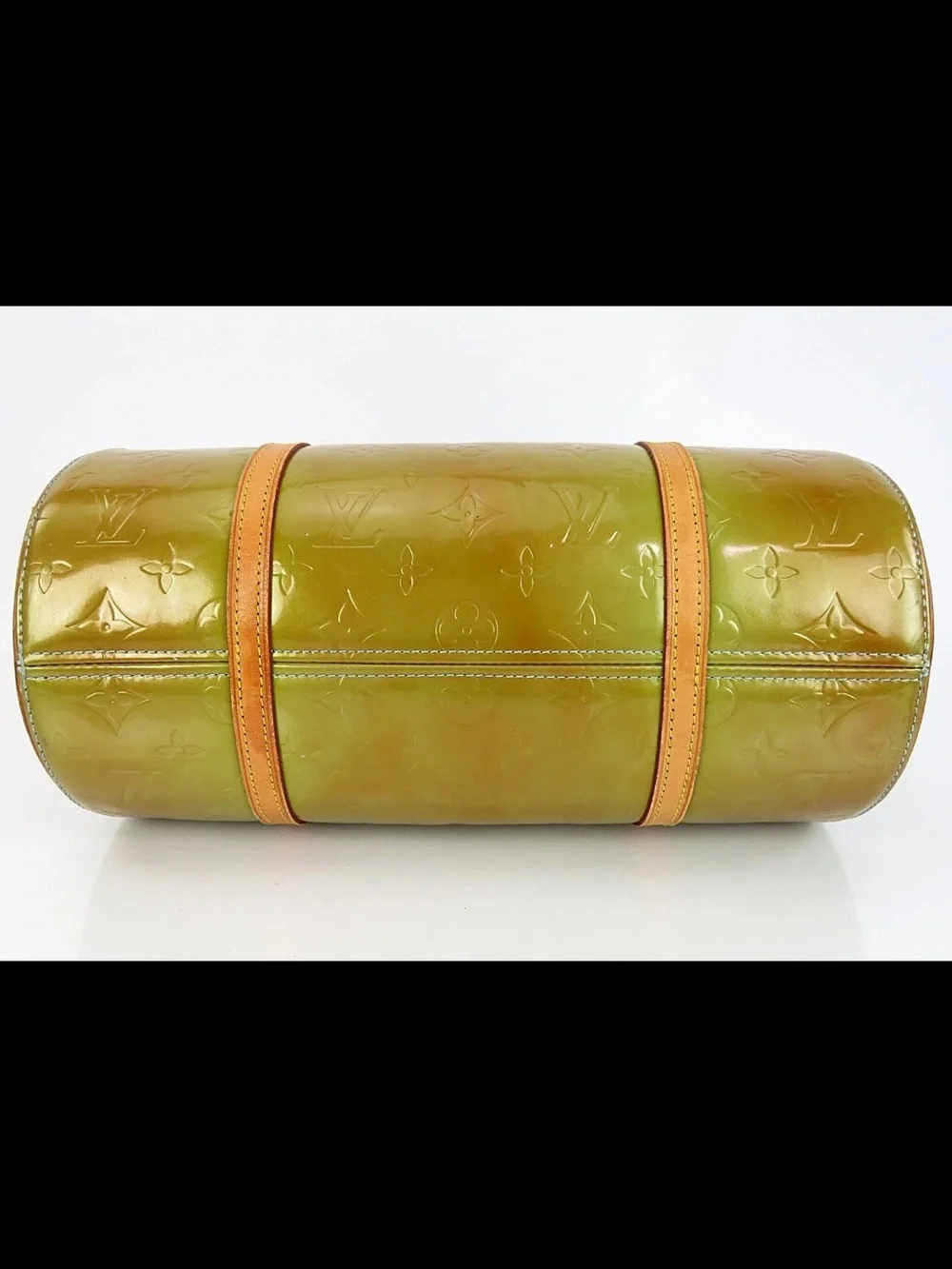 Louis Vuitton Lime Green Vernis Papillon Barrel Tote